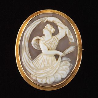 Carved Cameo Brooch 