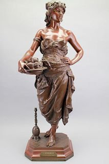 Émile Pinedo (1840 - 1916) Female Bronze
