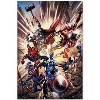 Marvel Comics "Avengers #12.1" Numbered Limited Edition Giclee on Canvas by Bryan Hitch with COA.