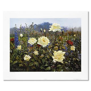 Peter Ellenshaw (1913-2007), "Autumn Roses" Limited Edition Lithograph, Numbered and Hand Signed with Letter of Authenticity.