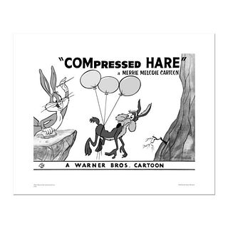 Compressed Hare Numbered Limited Edition Giclee from Warner Bros. with Certificate of Authenticity.