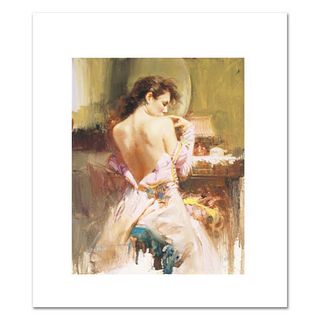 Pino (1939-2010), "Ballgown" Hand Signed Limited Edition on Canvas with Certificate of Authenticity.