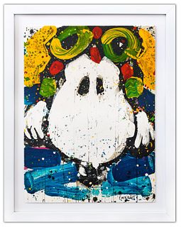 Tom Everhart- Hand Pulled Original Lithograph "Ace Face"