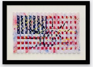 E.M. Zax- 3D uniqueÂ hand painted polymoprhÂ  "God Bless America"