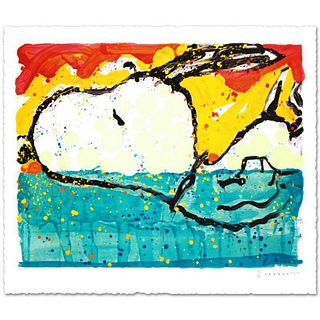 Bora Bora Boogie Oogie Limited Edition Hand Pulled Original Lithograph by Renowned Charles Schulz Protege, Tom Everhart. Numbered and Hand Signed by t