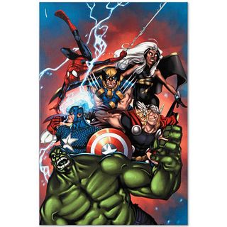 Marvel Comics "Marvel Adventures: The Avengers #36" Numbered Limited Edition Giclee on Canvas by Ig Guara with COA.