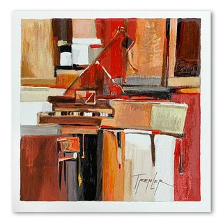 Yuri Tremler, "Piano" Limited Edition Serigraph, Hand Signed with Letter of Authenticity.