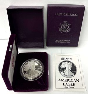 1990-S American Silver Eagle PF69+ OGP 