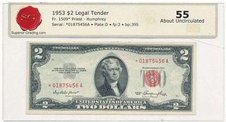 1953 $2 Legal Tender Fr.1509* AU55