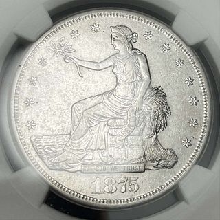 1875-S Trade Dollar NGC AU55