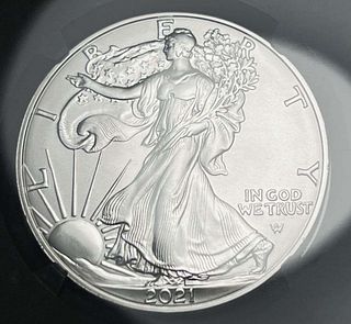 2021(W) American Silver Eagle Type 2 NGC MS70 Early Releases