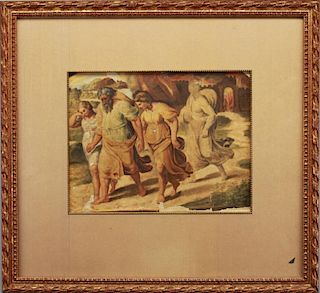 Giulio Romano (Italy 1499 - 1546) Watercolor