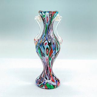 Murano Millefiori Glass Bud Vase
