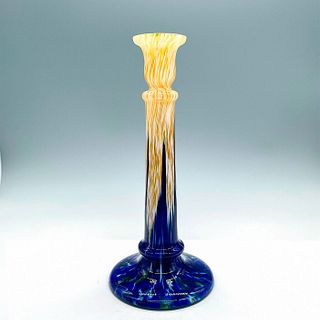 Mid Century Modern Art Glass Candlestick