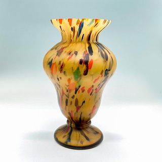 Opaque Confetti Glass Vase