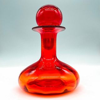 Vintage Blenko Glass Decanter with Stopper