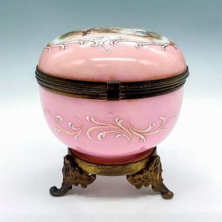 19th Century French Glass Ormolu Box