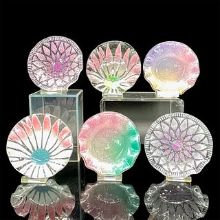 6pc Sydenstricker Art Glass Mini Dishes