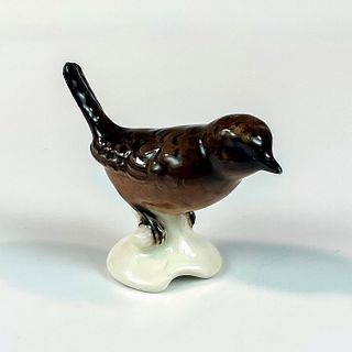 Vintage Goebel Porcelain Brown Bird Mini Figurine