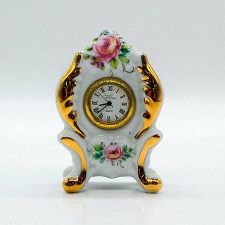 Vintage French Imperia Porcelain Limoges, Floral Clock