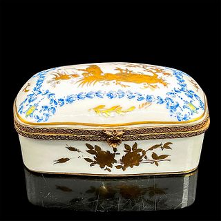 Vintage French Porcelain Treasure Box