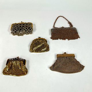 5pc Vintage Coin Purses, Whiting and Davis Co. and More
