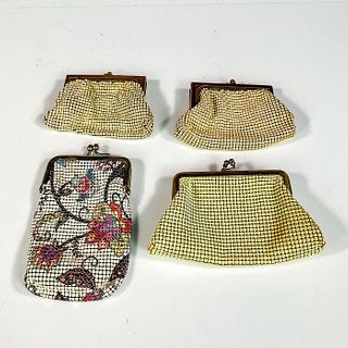 4pc Vintage Whiting and Davis Co. Mesh Snap Wallets and More
