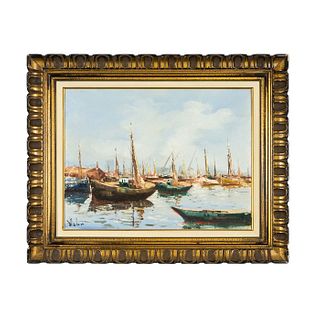 Maritime Acrylic Painting on Canvas, Signed