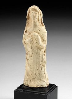 Western Greek Pottery Female Votive Figure