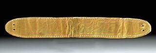 Greek Hellenistic Gold Foil Diadem Applique w/ Athena?