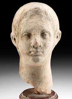 Etruscan Terracotta Head of a Male Youth
