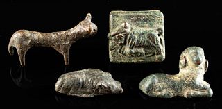 4 Roman Bronze, Brass, & Copper Alloy Animals