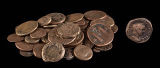 49 Ancient Roman & Byzantine Copper & Bronze Coins