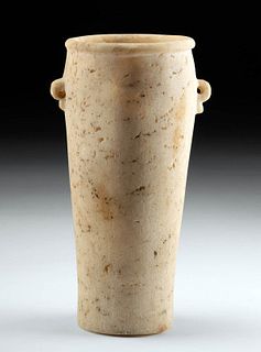 Tall Ancient Bactrian Alabaster Vessel