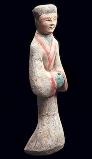Chinese Han Dynasty Mingqi Tomb Attendant Figure
