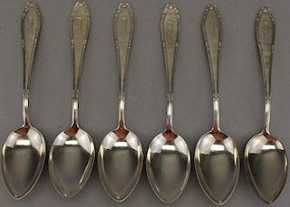 (6) .800 Silver Spoons