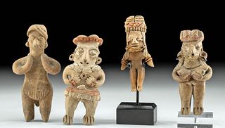 4 Chupicuaro, Michoacan, and Colima Pottery Figures