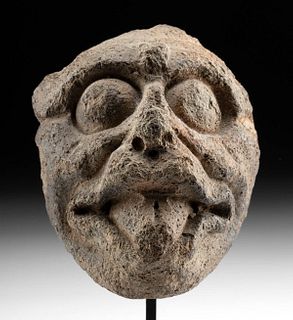 Maya Pottery Maskette of GI Deity
