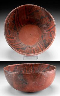 Published Prehistoric Anasazi Wingate Black-on-Red Bowl