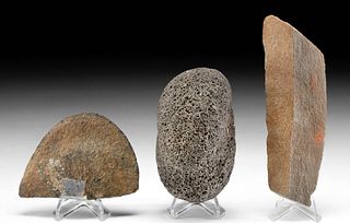 18th C. Pre-Contact Hawaiian Stone Tools, 3 pcs
