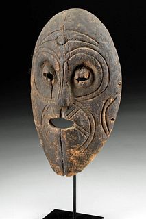 19th C. African DR Congo Lega Wood Ritual Mask