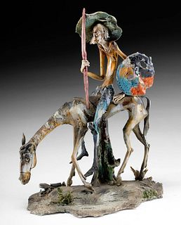 Toni Moretto Sculpture - Don Quixote & Rocinante