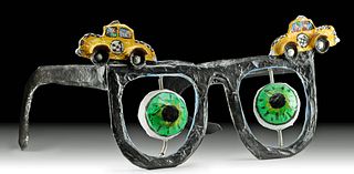 Luna & Keating Papier Mache Taxi Glasses (1991)