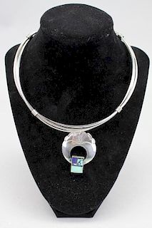 Signed Sterling Silver Pendant/Necklace