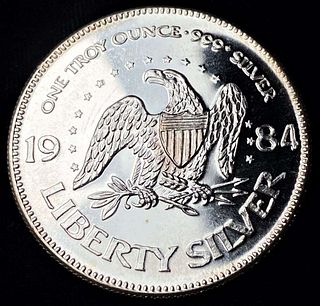 1984 A-Mark "Life Liberty Happiness" Proof 1 ozt .999 Silver