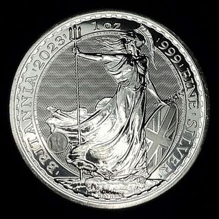 2023 Great Britain King Charles III Britannia 1 ozt .999 Silver