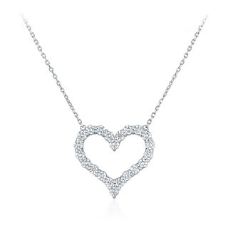 Fine Diamond Heart Necklace