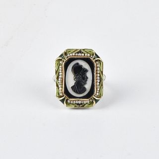 Antique Cameo and 14K Ring