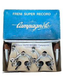 Vintage 1980s CAMPAGNOLO Freni Super Record Cycling Caliper Brake Set