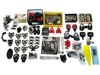 Collection Assorted Cycling Pedals and Accessories MAVIC, CAMPAGNOLO